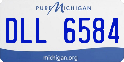 MI license plate DLL6584