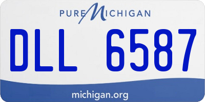 MI license plate DLL6587