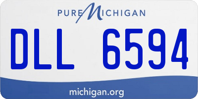 MI license plate DLL6594
