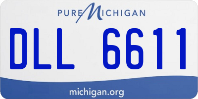 MI license plate DLL6611