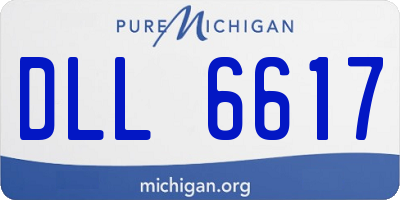 MI license plate DLL6617