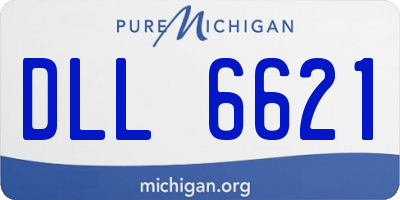 MI license plate DLL6621