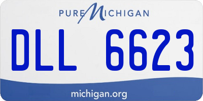 MI license plate DLL6623