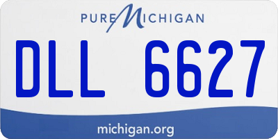 MI license plate DLL6627