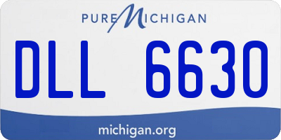 MI license plate DLL6630