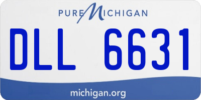 MI license plate DLL6631