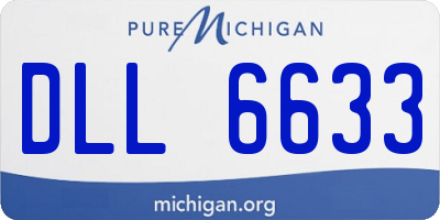 MI license plate DLL6633