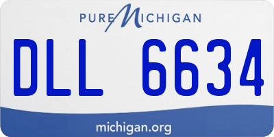 MI license plate DLL6634