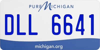 MI license plate DLL6641