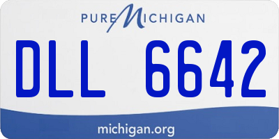MI license plate DLL6642