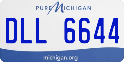 MI license plate DLL6644