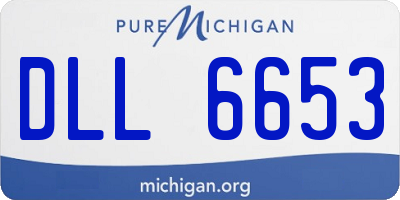 MI license plate DLL6653