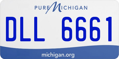 MI license plate DLL6661
