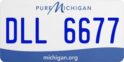 MI license plate DLL6677