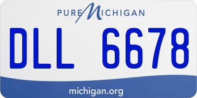 MI license plate DLL6678