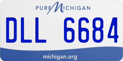MI license plate DLL6684