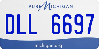 MI license plate DLL6697