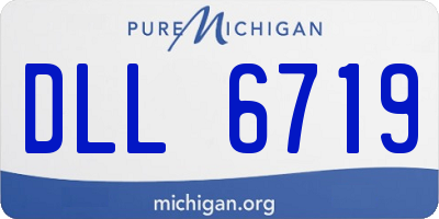MI license plate DLL6719