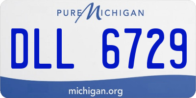 MI license plate DLL6729
