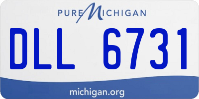 MI license plate DLL6731