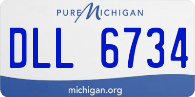 MI license plate DLL6734