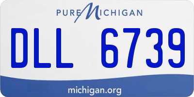 MI license plate DLL6739