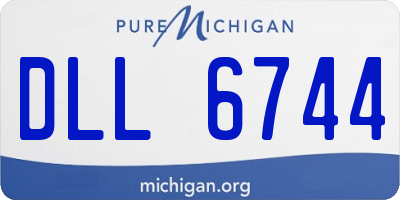 MI license plate DLL6744