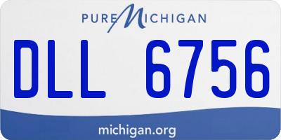 MI license plate DLL6756