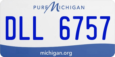 MI license plate DLL6757