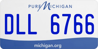 MI license plate DLL6766