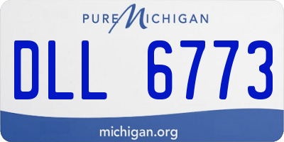 MI license plate DLL6773