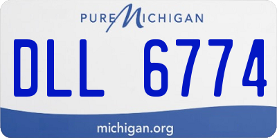 MI license plate DLL6774