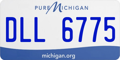 MI license plate DLL6775