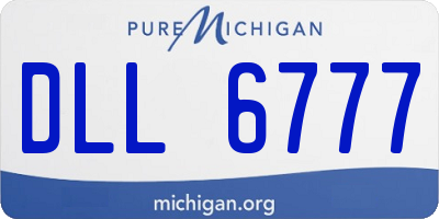 MI license plate DLL6777
