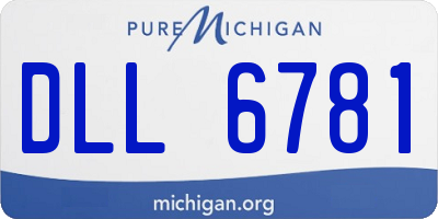 MI license plate DLL6781