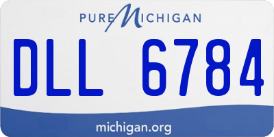 MI license plate DLL6784
