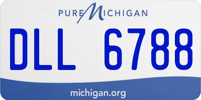 MI license plate DLL6788