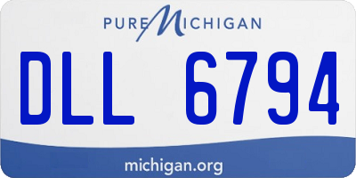 MI license plate DLL6794