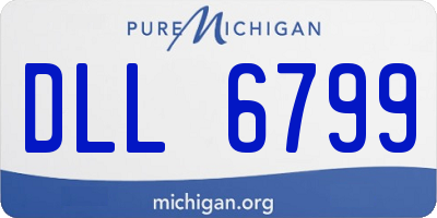 MI license plate DLL6799