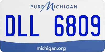 MI license plate DLL6809