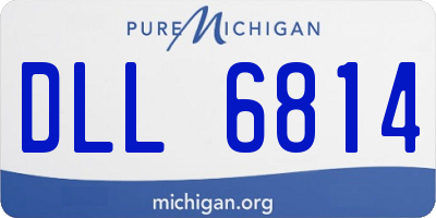 MI license plate DLL6814