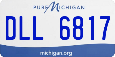 MI license plate DLL6817