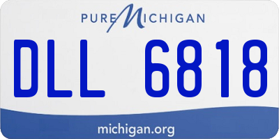 MI license plate DLL6818