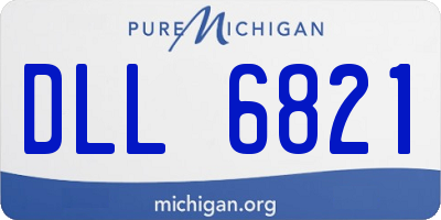 MI license plate DLL6821