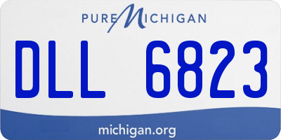 MI license plate DLL6823