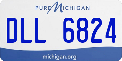 MI license plate DLL6824