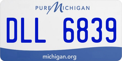 MI license plate DLL6839
