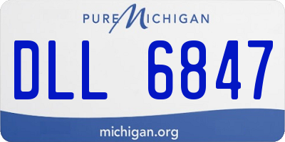 MI license plate DLL6847