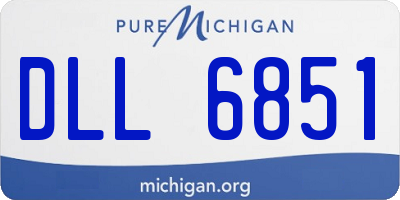 MI license plate DLL6851