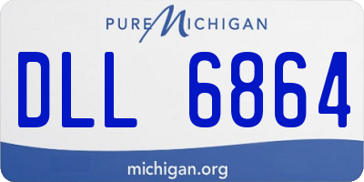 MI license plate DLL6864
